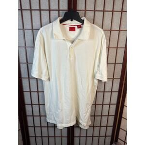 Men’s cream size, large IZOD collared shirt. Excellent condition.